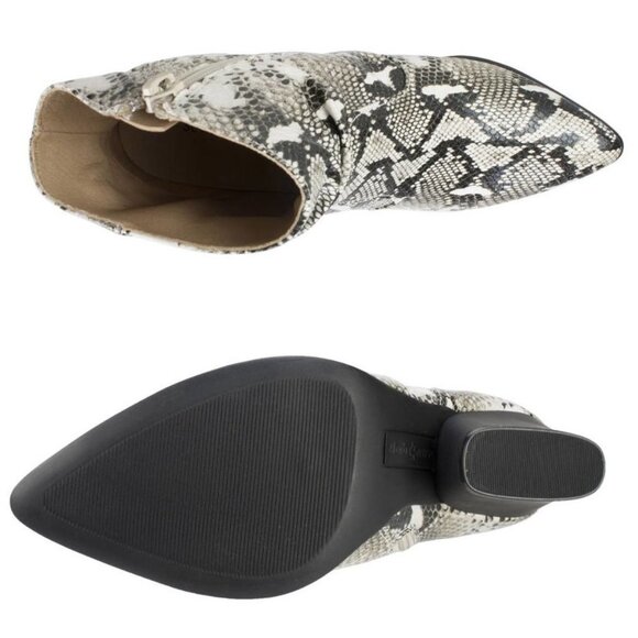 Women's Ankle Booties, Seven Dials Halsey Boots, SnakeSkin Silver, size 5.5M - Picture 5 of 5